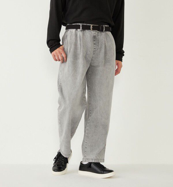 SHIPS Colors 「SHIPS Colors: テーパード ワイド トラウザー デニム◇」|デニム|