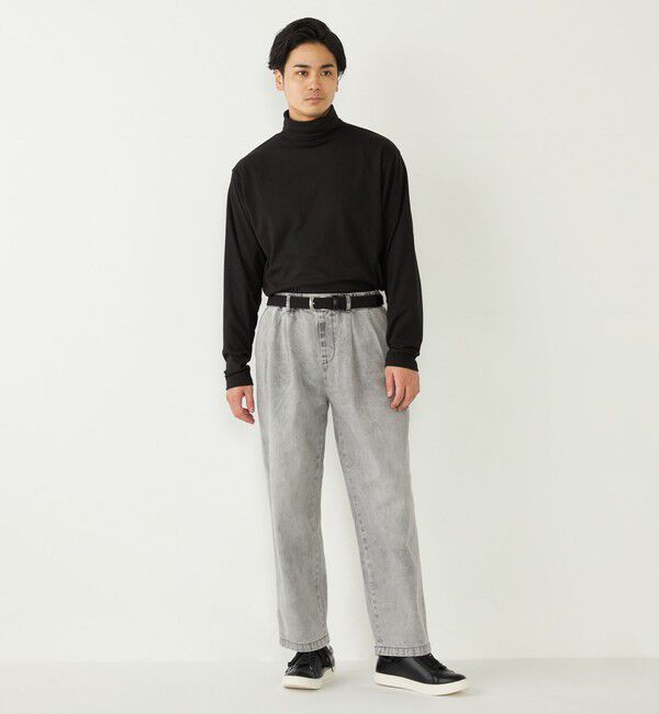 SHIPS Colors 「SHIPS Colors: テーパード ワイド トラウザー デニム◇」|デニム|