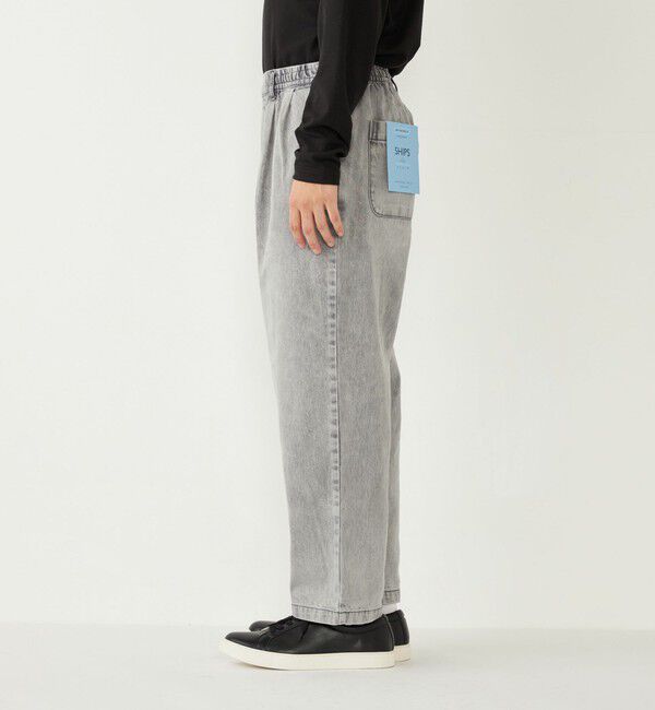 SHIPS Colors 「SHIPS Colors: テーパード ワイド トラウザー デニム◇」|デニム|
