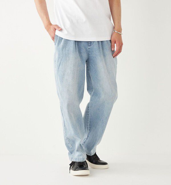 SHIPS Colors 「SHIPS Colors: テーパード ワイド トラウザー デニム◇」|デニム|