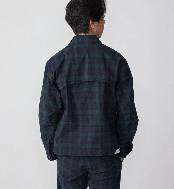 SHIPS「SHIPS:〈手洗い可能〉ハイパーストレッチ チェック ブルゾン (セットアップ対応)」|ブルゾン・スタジャン|