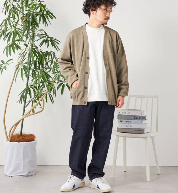 SHIPS any「SHIPS any: 〈手洗い可能〉テック シアー カーディガン◇」|カーディガン|