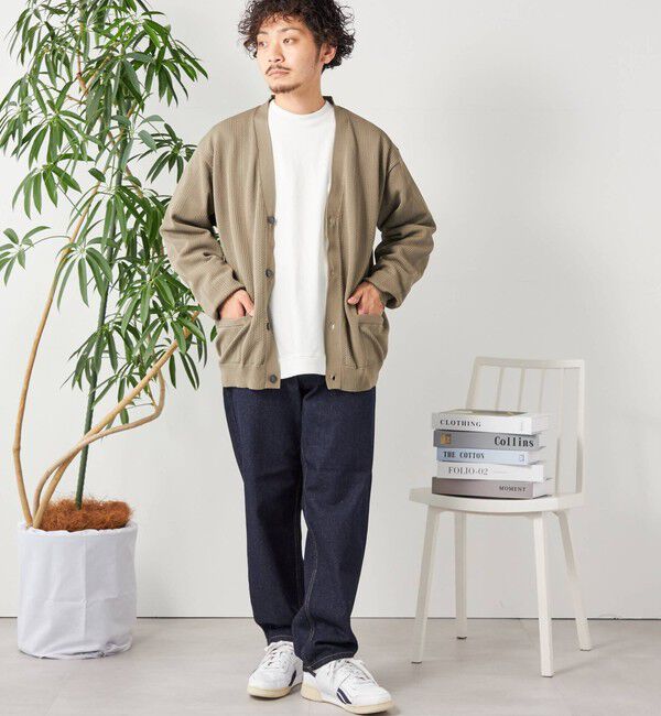 SHIPS any「SHIPS any: 〈手洗い可能〉テック シアー カーディガン◇」|カーディガン|