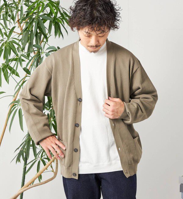 SHIPS any「SHIPS any: 〈手洗い可能〉テック シアー カーディガン◇」|カーディガン|