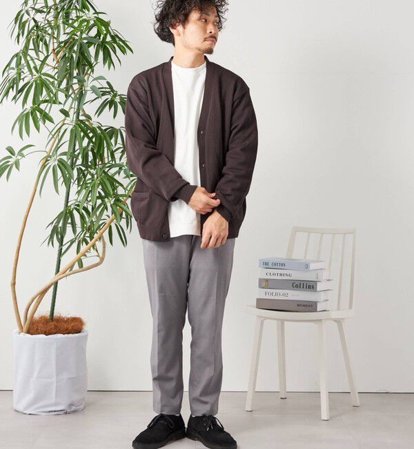 SHIPS any「SHIPS any: 〈手洗い可能〉テック シアー カーディガン◇」|カーディガン|