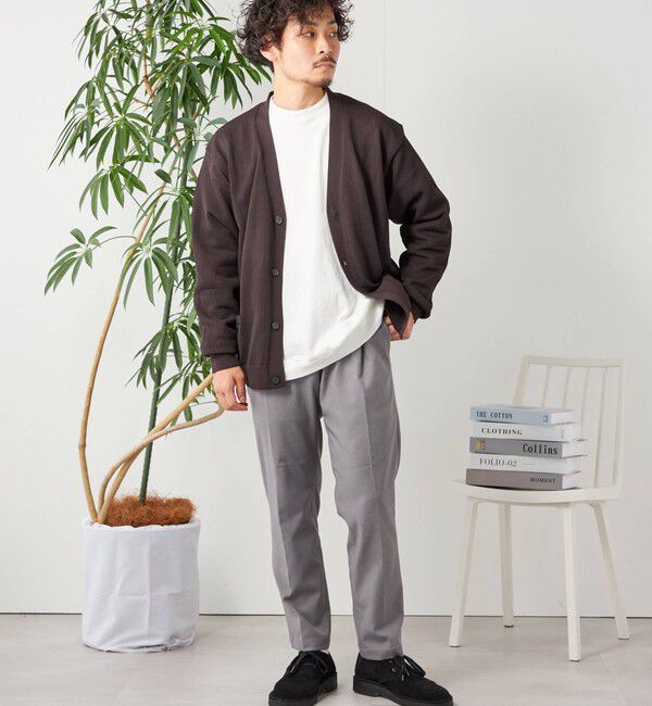 SHIPS any「SHIPS any: 〈手洗い可能〉テック シアー カーディガン◇」|カーディガン|