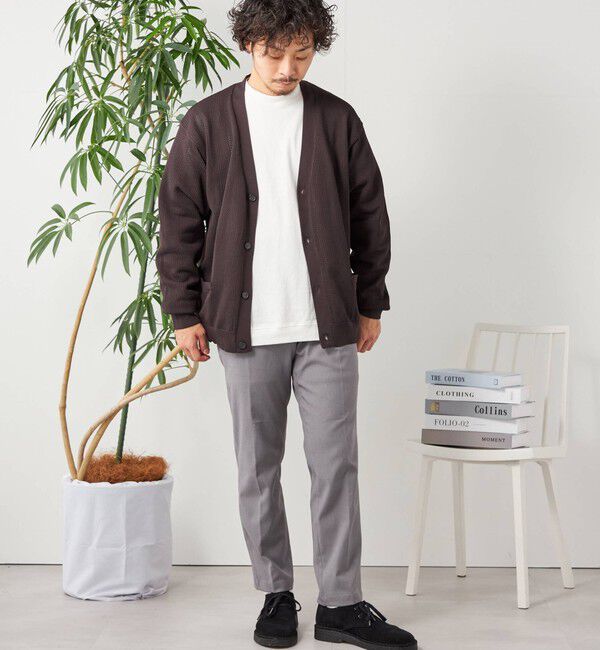 SHIPS any「SHIPS any: 〈手洗い可能〉テック シアー カーディガン◇」|カーディガン|