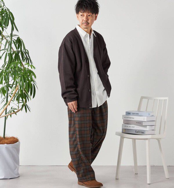 SHIPS any「SHIPS any: 〈手洗い可能〉テック シアー カーディガン◇」|カーディガン|