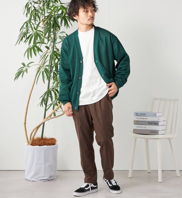 SHIPS any「SHIPS any: 〈手洗い可能〉テック シアー カーディガン◇」|カーディガン|