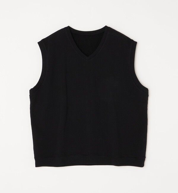 SHIPS any「SHIPS any: COTTON USA ガーメントダイ スウェット Vネック ベスト◇」|ベスト・ジレ|