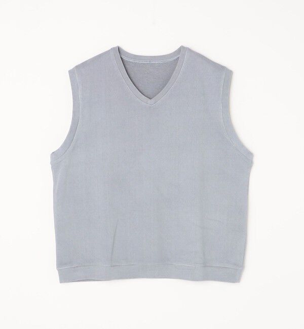 SHIPS any「SHIPS any: COTTON USA ガーメントダイ スウェット Vネック ベスト◇」|ベスト・ジレ|
