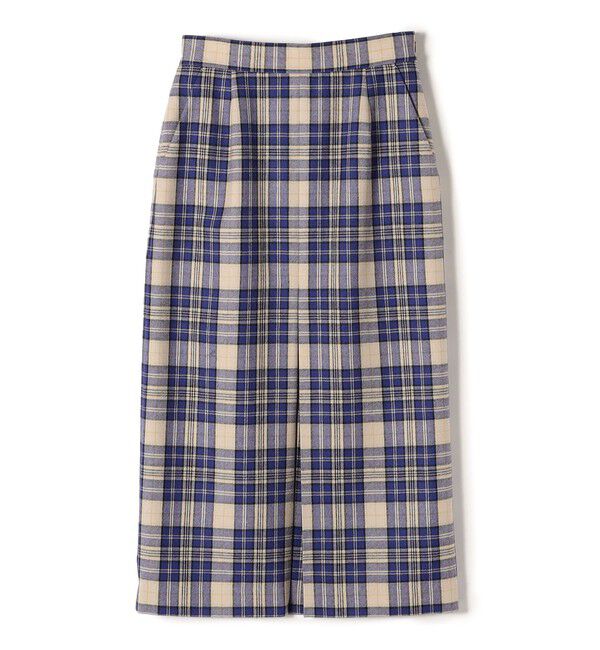 SHIPS for women「〈手洗い可能〉ウール チェック タイト スカート ◇」|スカート|