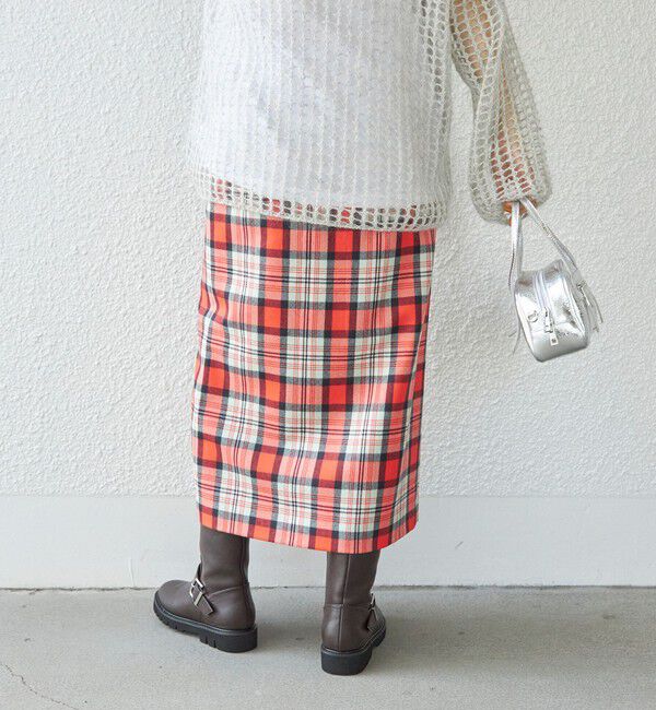 SHIPS for women「〈手洗い可能〉ウール チェック タイト スカート ◇」|スカート|