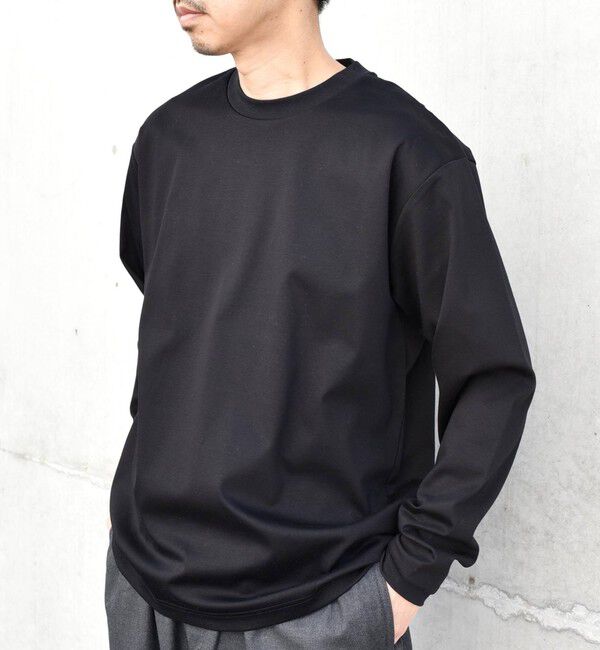 SHIPS any「SHIPS any: スムースコットン クルーネック Tシャツ (ロンT)◇」|Tシャツ・カットソー|