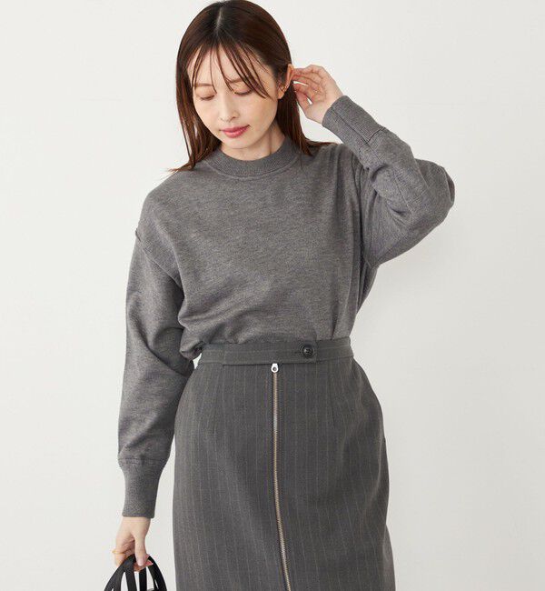 SHIPS Colors 「SHIPS Colors:〈手洗い可能〉スウェット ライク ニット◇」|ニット・セーター|