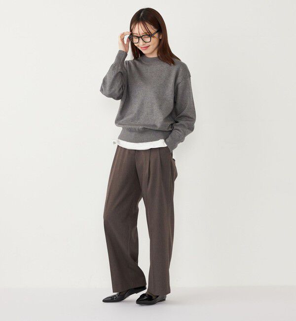 SHIPS Colors 「SHIPS Colors:〈手洗い可能〉スウェット ライク ニット◇」|ニット・セーター|