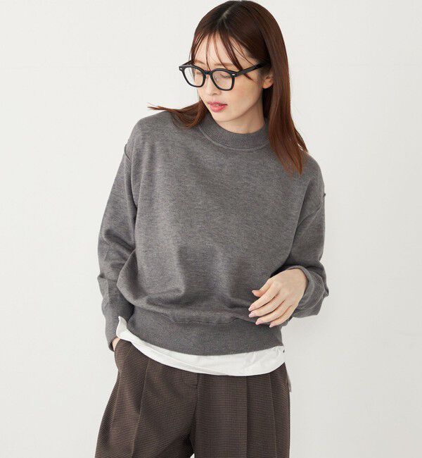 SHIPS Colors 「SHIPS Colors:〈手洗い可能〉スウェット ライク ニット◇」|ニット・セーター|