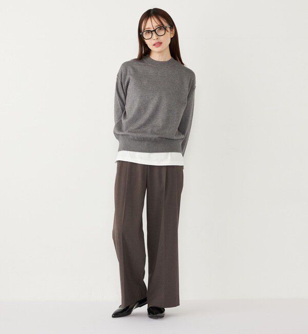 SHIPS Colors 「SHIPS Colors:〈手洗い可能〉スウェット ライク ニット◇」|ニット・セーター|