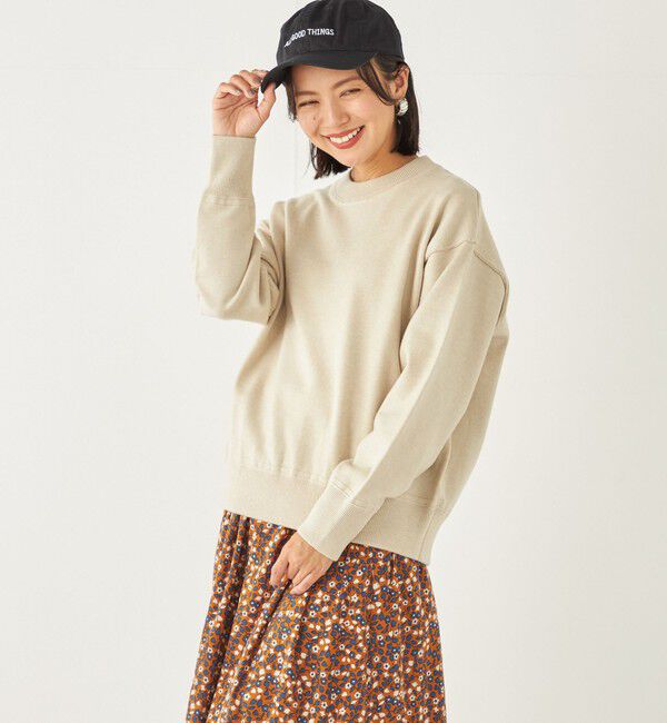 SHIPS Colors 「SHIPS Colors:〈手洗い可能〉スウェット ライク ニット◇」|ニット・セーター|