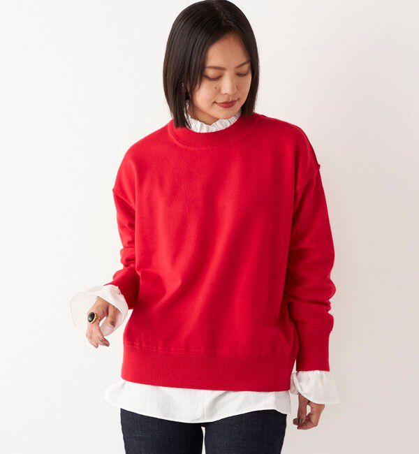 SHIPS Colors 「SHIPS Colors:〈手洗い可能〉スウェット ライク ニット◇」|ニット・セーター|