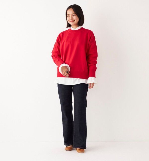 SHIPS Colors 「SHIPS Colors:〈手洗い可能〉スウェット ライク ニット◇」|ニット・セーター|