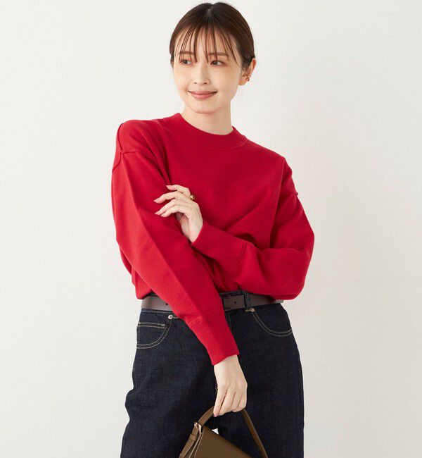 SHIPS Colors 「SHIPS Colors:〈手洗い可能〉スウェット ライク ニット◇」|ニット・セーター|