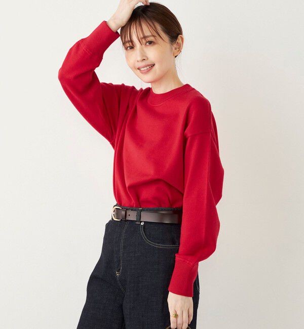 SHIPS Colors 「SHIPS Colors:〈手洗い可能〉スウェット ライク ニット◇」|ニット・セーター|