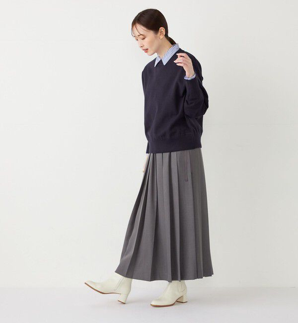 SHIPS Colors 「SHIPS Colors:〈手洗い可能〉スウェット ライク ニット◇」|ニット・セーター|