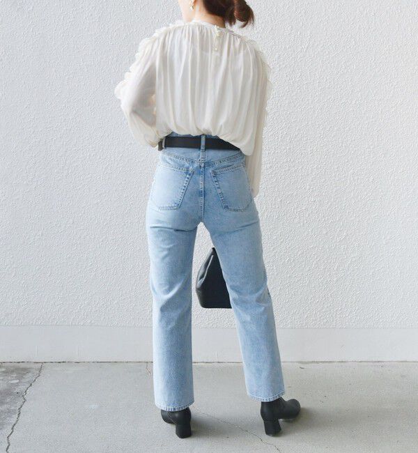 SHIPS for women「〈手洗い可能〉割繊 フリル デザイン ブラウス 24SS ◇」|シャツ・ブラウス|