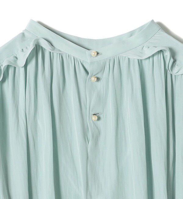 SHIPS for women「〈手洗い可能〉割繊 フリル デザイン ブラウス 24SS ◇」|シャツ・ブラウス|