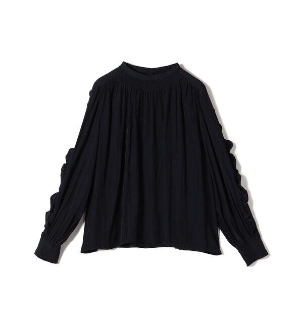 SHIPS for women「〈手洗い可能〉割繊 フリル デザイン ブラウス 24SS ◇」|シャツ・ブラウス|