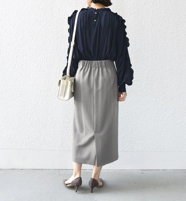 SHIPS for women「〈手洗い可能〉割繊 フリル デザイン ブラウス 24SS ◇」|シャツ・ブラウス|