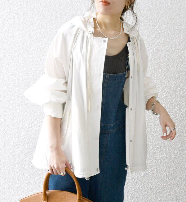 SHIPS any「SHIPS any:〈手洗い可能〉ワッシャー ストレッチ マウンテンパーカー」|ブルゾン・スタジャン|