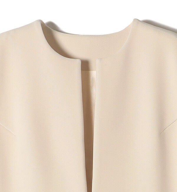 SHIPS for women「【SHIPS別注】kaene:〈洗濯機可能〉ハイストレッチ ダンボール フリル ジレ」|ベスト・ジレ|