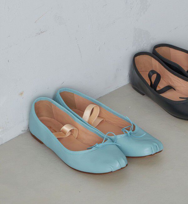 SHIPS for women「SPELTA:UMA Nappa ◇」|バレエシューズ|ライトブルー