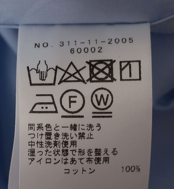 SHIPS for women「SHIPS Primary Navy Label:〈手洗い可能〉レギュラー カラー ワイド シャツ」|シャツ・ブラウス|