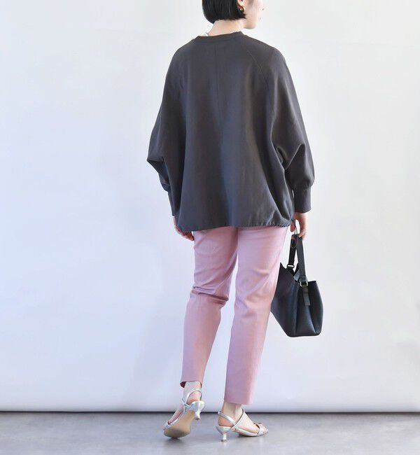 quaranciel「quaranciel:〈洗濯機可能〉コットン サテン スリム テーパード パンツ」|その他|