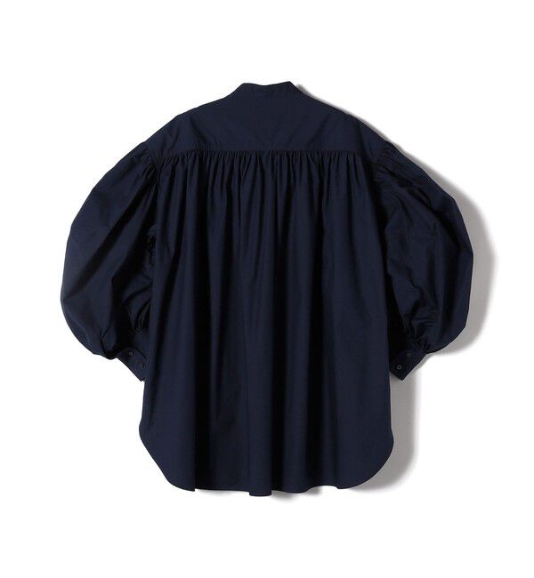 SHIPS for women「【SHIPS別注】Nell:〈手洗い可能〉ギャザー スリーブ ブラウス」|シャツ・ブラウス|