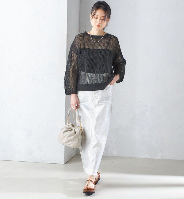 SHIPS for women「〈手洗い可能〉メッシュ ニット ◇」|ニット・セーター|