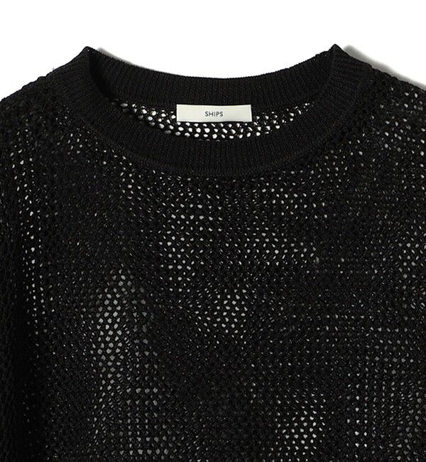 SHIPS for women「〈手洗い可能〉メッシュ ニット ◇」|ニット・セーター|