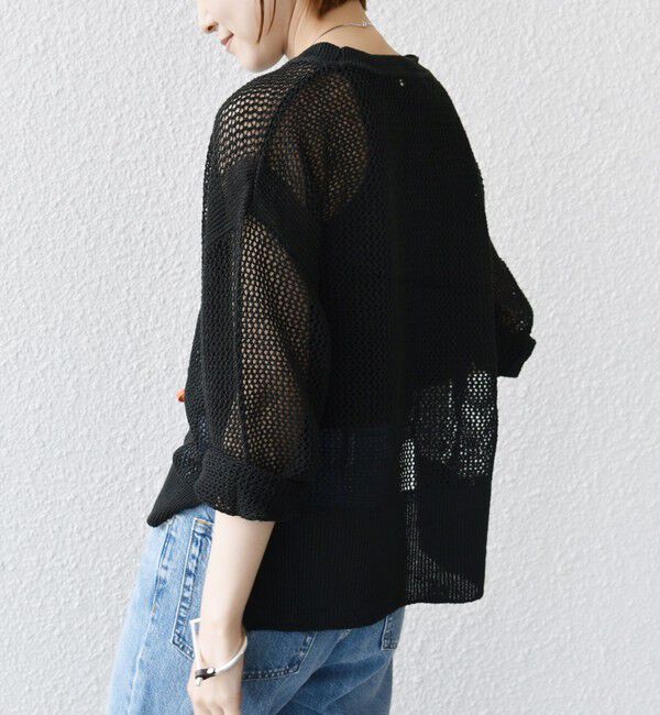 SHIPS for women「〈手洗い可能〉メッシュ ニット ◇」|ニット・セーター|