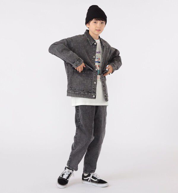 SHIPS KIDS「SHIPS KIDS:140～160cm / ジャージー ライク デニム パンツ」|デニム|