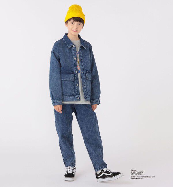 SHIPS KIDS「SHIPS KIDS:140～160cm / ジャージー ライク デニム パンツ」|デニム|