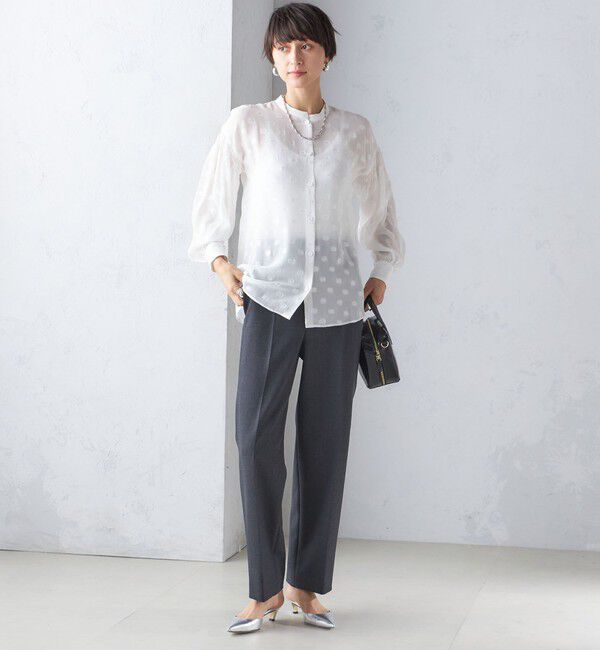 SHIPS for women「〈手洗い可能〉ストレート センタープレス トラウザーズ」|その他|