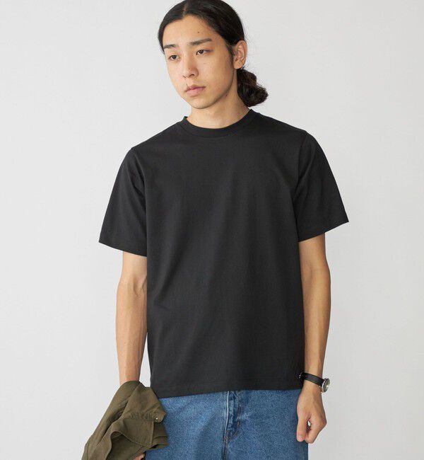 SHIPS「SHIPS:〈抗菌加工〉コットン クルーネック Tシャツ」|Tシャツ・カットソー|ブラック