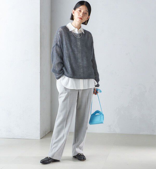 SHIPS for women「モヘヤ メッシュ プルオーバー」|ニット・セーター|