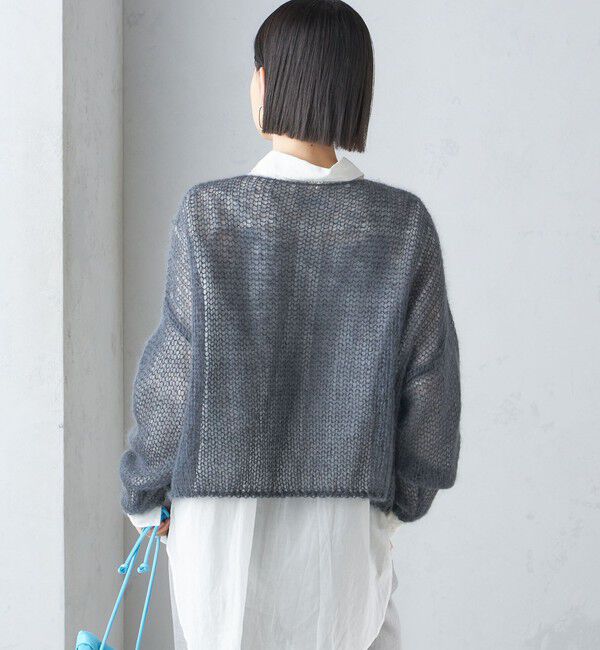 SHIPS for women「モヘヤ メッシュ プルオーバー」|ニット・セーター|