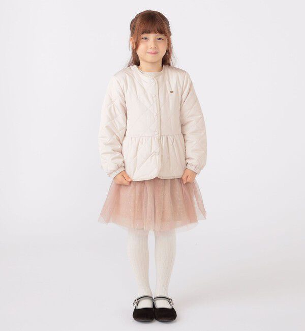 SHIPS KIDS「SHIPS KIDS:100～130cm /〈撥水/洗濯機可能〉キルト ペプラム ジャケット」|その他|