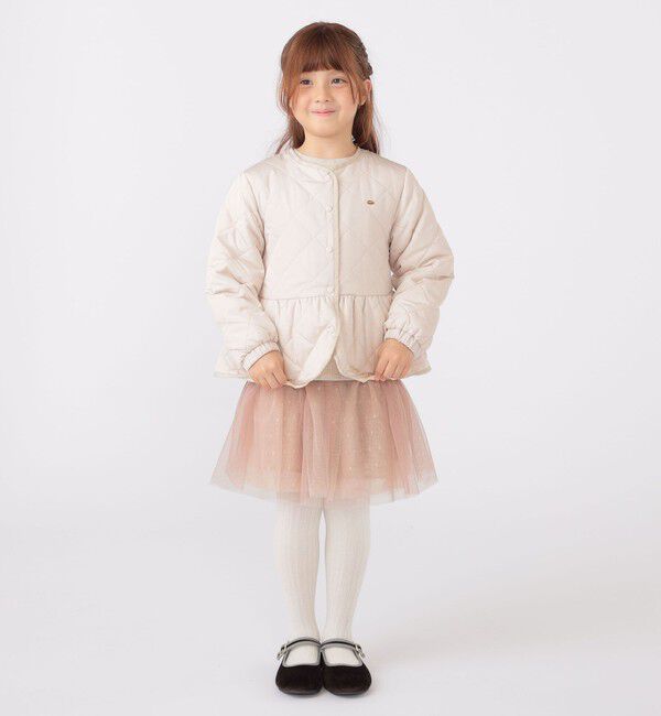 SHIPS KIDS「SHIPS KIDS:100～130cm /〈撥水/洗濯機可能〉キルト ペプラム ジャケット」|その他|