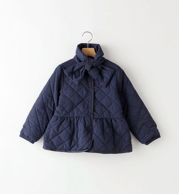 SHIPS KIDS「SHIPS KIDS:100～130cm /〈撥水/洗濯機可能〉キルト ペプラム ジャケット」|その他|